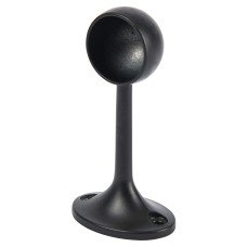 Rothley 25mm Wardrobe Hanging Rail End Bracket - Matt Black