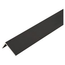 Rothley 2500mm Aluminium Angle - Unequal Sided - 15.5 x 27.5 x 1mm - Matt Black 