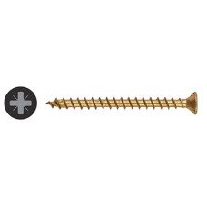 SPAX Yellox Pozi Countersunk Wood Screws - 5.0 x 50mm - Yellow Zinc - Pack of 200