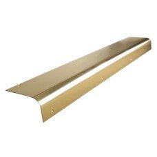 Hampstead Solid Brass Round Nose Door Step - 750 x 100mm - Polished