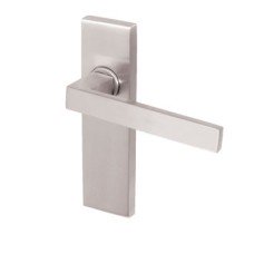 Heritage Brass by M Marcus Satin Chrome Latch Door Handle - Delta Range - 157 x 43mm