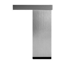 Square Cabinet Furniture Leg - 110 x 80mm - Aluminium Effect