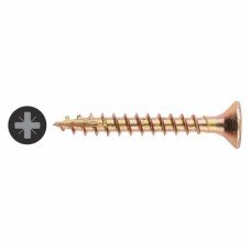 Vida All Purpose Pozi Countersunk Wood Screws - 3.5 x 30mm - Yellow Zinc - Pack of 200