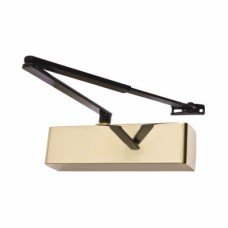 Arrone AR1500 Fire Door Closer - Power Size 2-4 - Push/Pull Mounting - Black Arm/Brass Cover
