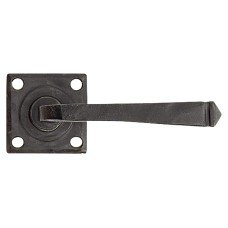 From The Anvil External Beeswax Door Handles on Square Fixed Rose - Avon Range 