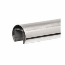 Barrier Sabco Handrail with Gasket to suit 15mm Glass - Satin Stainless Steel