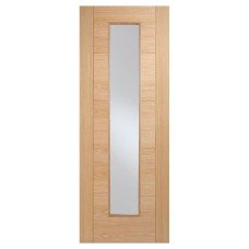 LPD Vancouver Long Light Glazed Pre-Finished Solid Internal FD30 Fire Door - 1981 x 686mm - Oak