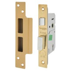 Legge Heavy Duty BS3621:2007 5 Lever Sashlock - 64mm Case - 44mm Backset - Polished Brass