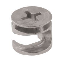 Rimless Cam Connector - 12mm Min Panel Thickness - Zinc Plated - Pack of 50