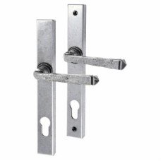 Olde Forge Avon Multipoint Slimline Lock Door Handle - Euro - 92mm c/c - Pewter