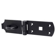 Heavy Pattern Hasp & Staple - 190mm Length - Black