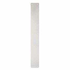 Exel Aluminium Plain Finger Plate - 600 x 75 x 3mm - Satin Anodised