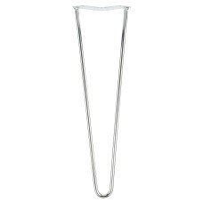 Exel Hairpin Leg - 2 Pin - 400mm Height - Chrome - pair
