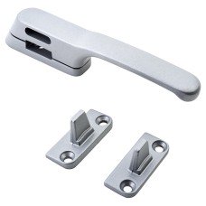 Fab & Fix Craftsman Casement Window Fastener - Reversible - Premium Satin Silver