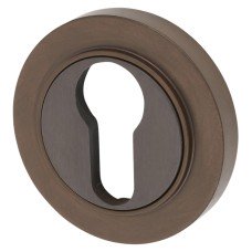Burlington BUR61 by Frelan Escutcheon with Plain Rose - 53mm Diameter - Euro - Dark Bronze