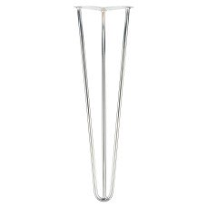 Exel Hairpin Leg - 3 Pin - 500mm Height - Chrome - Pair