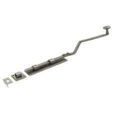 Olde Forge Long French Door Bolt - 380 x 48mm - Pewter