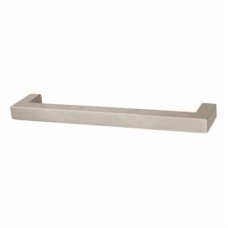 Exel 14mm Square D-Bar Cabinet Pull Handle - 128mm Centres - Satin Stainless Steel