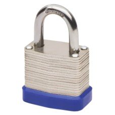 Squire Watchman Laminated Padlock - 30mm Body - 18 x 14mm Shackle - Keyed to Differ - Silver Squire Watchman Laminated Padlock - 30mm Body - 18 x 14mm Shackle - Keyed to Differ - Silver