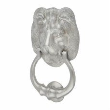 Heritage Brass by M Marcus Lion Door Knocker - 177 x 107mm - Satin Chrome Heritage Brass by M Marcus Lion Door Knocker - 177 x 107mm - Satin Chrome