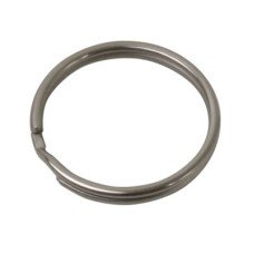 Key Ring Split Ring - 38mm - Nickel Plated - Pack of 50