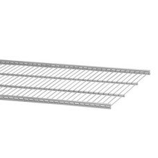 elfa Top Track System - Click In Ventilated Wire Shelf - 1212 x 405mm - Platinum