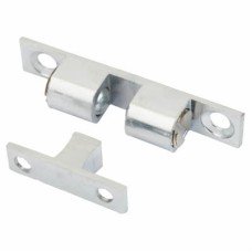Veel-2 Double Ball Roller Catch - 60 x 12 x 16mm - Polished Chrome - Pack of 5