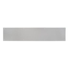 Exel Aluminium Kick Plate / Finger Plate - Made to Measure - 1.2mm - Satin Anodised