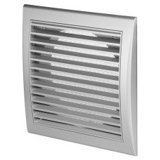 Awenta Luna Plastic Fixed Blade Wall Grille with Anti-Insect Net - 6