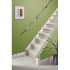 Rothley 40mm Complete Handrail Kit - 3600mm Length - 201 Brushed Stainless Steel