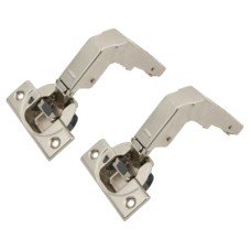 Blum CLIP Top Soft Close Blind Corner Cabinet Hinge - 95° - Overlay - Zinc Plated - Pair