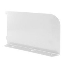 elfa Twin Slot Shelving System - Shelf Book End/Shelf End - 250mm Length - Right - White