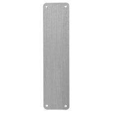 Stainless Steel Antibacterial Plain Finger Plate - 300 x 75mm - Satin