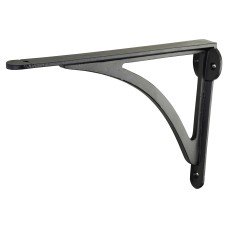 Olde Forge Curved Shelf Bracket - 249 x 174mm - Black