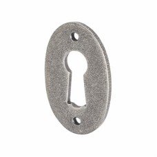 Olde Forge Oval Escutcheon - 51 x 29mm - Keyhole - Pewter