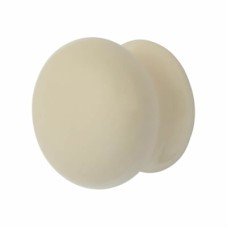 Hampstead Ceramic/Porcelain Mushroom Round Cabinet Knob - 40mm Diameter - Cream