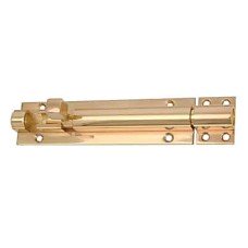 Exel Straight Barrel Bolt - 150 x 40mm - Polished Brass