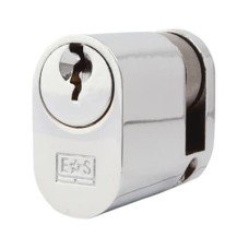 Eurospec 5 Pin 40mm Oval Single Cylinder - 30 + 10mm - Polished Chrome - Keyed Alike