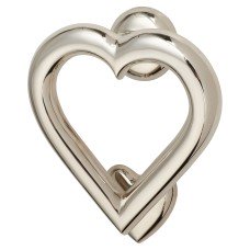 Heart Door Knocker - 120 x 110mm - Nickel Heart Door Knocker - 120 x 110mm - Nickel