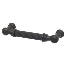 Exel Whitby Lines 10mm T-Bar Cabinet Pull Handle - 96mm Centres - Matt Black