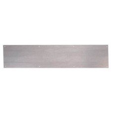 Steel Kick Plate - 838 x 150 x 1.2mm - 8 Screw Holes - Galvanised