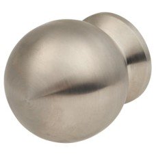 Exel Turned Ball Cabinet Knob - 35mm Diameter - Satin Stainless Steel