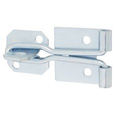 Light Duty Wire Hasp & Staple - 100mm Length - Bright Zinc Plated 