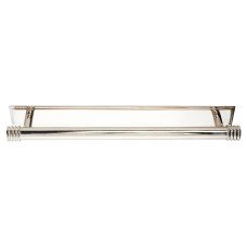  Frelan Hoxton Sturt Cabinet Handle on Rushton Backplate - 224mm Centres - Polished Nickel
