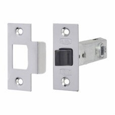 UNION 2648 Tubular Mortice Latch - 91mm Case - 71mm Backset - Square - Silver Enamel