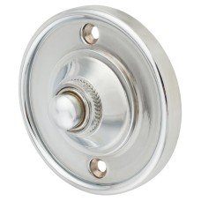 Hampstead Round Bell Push - 65mm Diameter - Polished Chrome