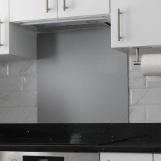 Exel Aluminium Kitchen Splashback - 900 x 750mm - Matt Silver
