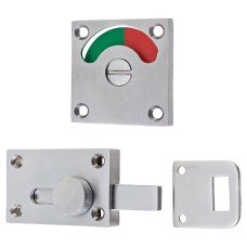 London Washroom Indicator Bolt - Satin Chrome