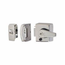 ERA BS3621:2007 Double Locking Nightlatch - 40mm Backset - Polished Chrome Case/Cylinder