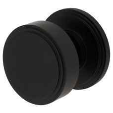 Hampstead Riley Mortice Door Knob - 62mm Rose Diameter - Matt Black